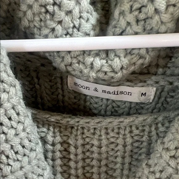 moon & madison Sage Cowl Neck Sweater - Picture 2 of 3